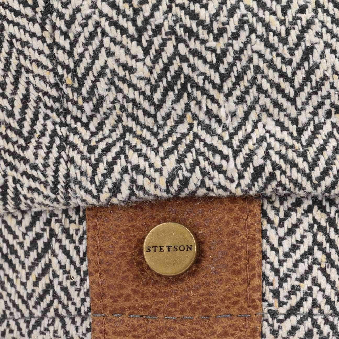 Stetson Hatteras Silk - aus 100% Seide - 310 - Schwarz/Weiß - Made in the EU