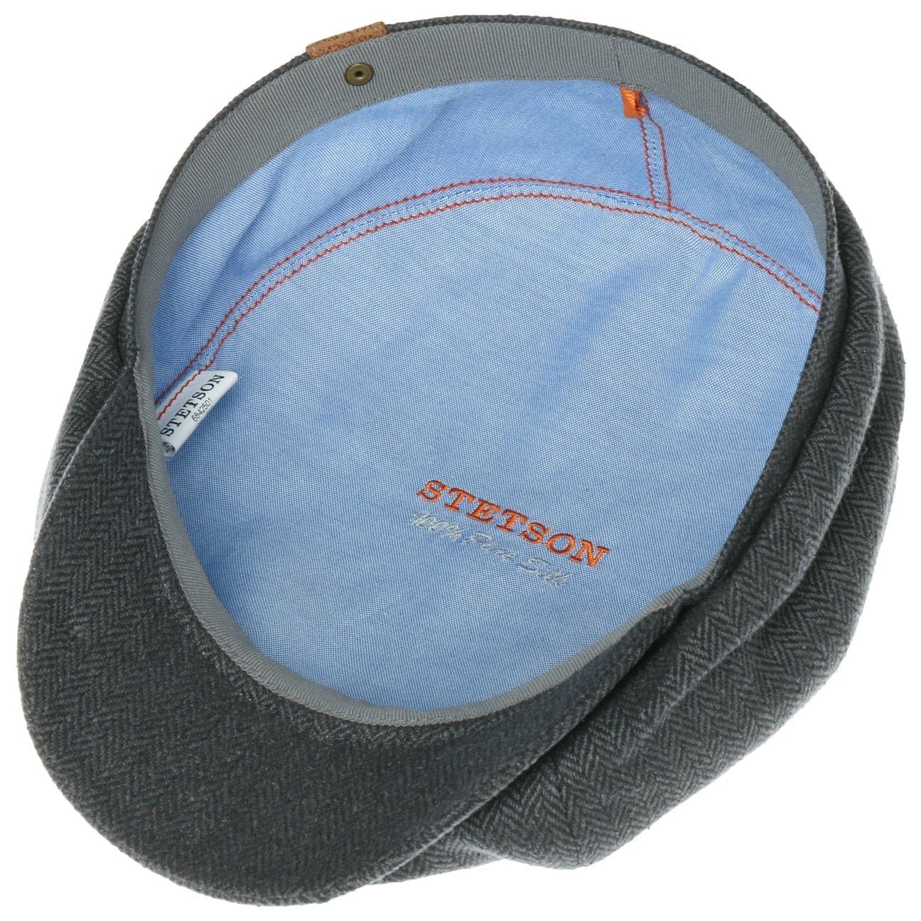 Stetson Hatteras Silk - aus 100% Seide - 333 - Schwarz/Dunkelgrau - Made in the EU