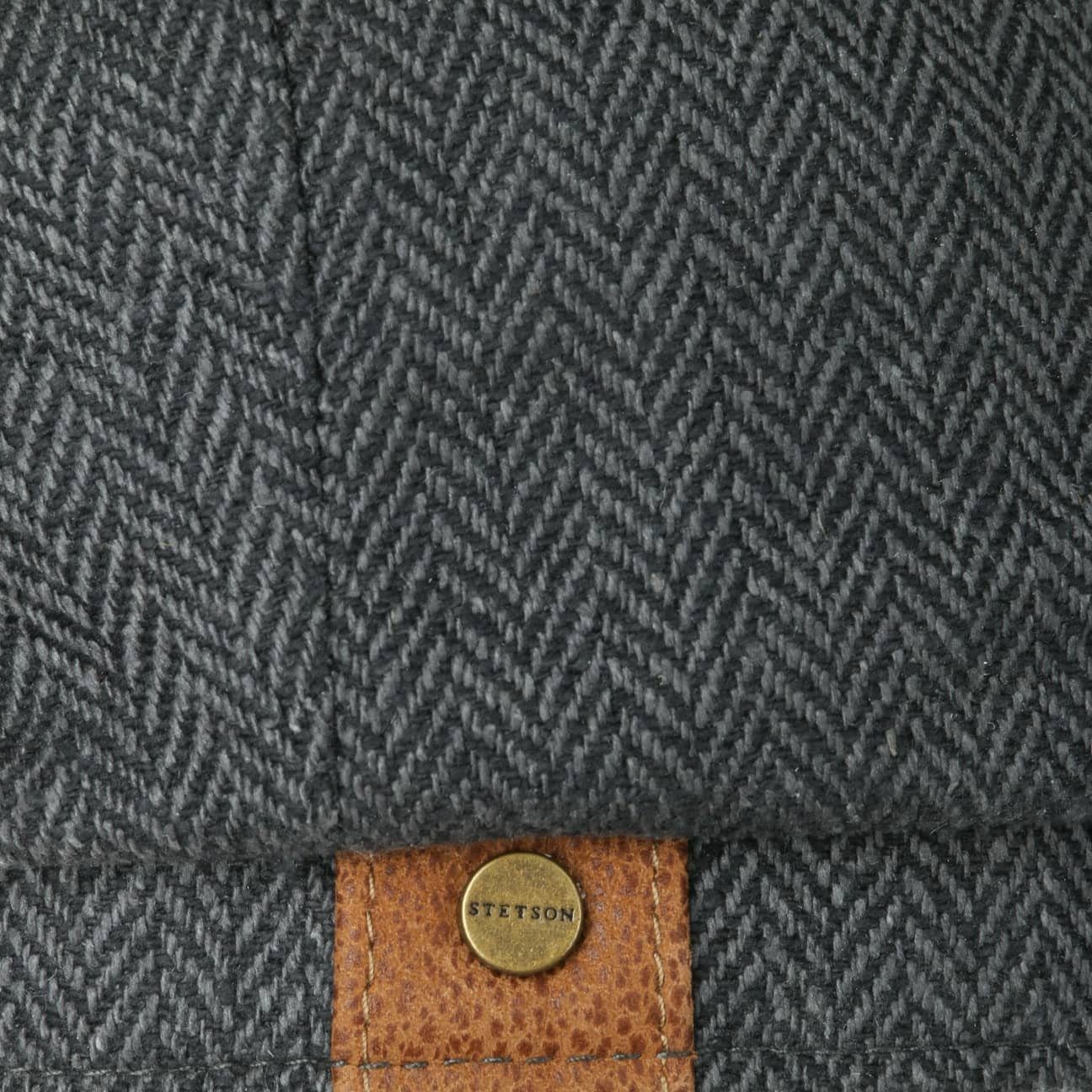 Stetson Hatteras Silk - aus 100% Seide - 333 - Schwarz/Dunkelgrau - Made in the EU