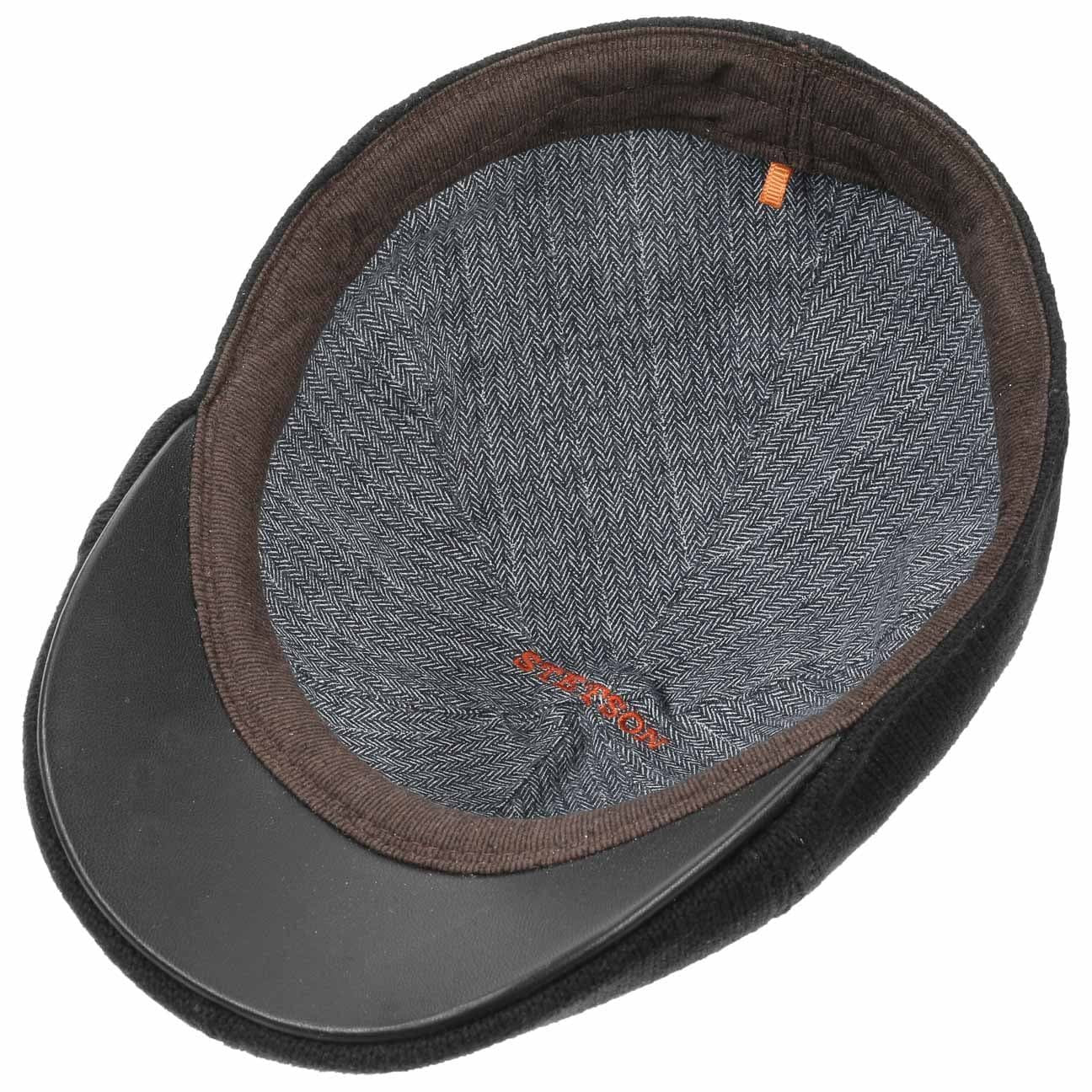 Stetson Muskegon Strick Flatcap - aus 100% Baumwolle - 1 - Schwarz