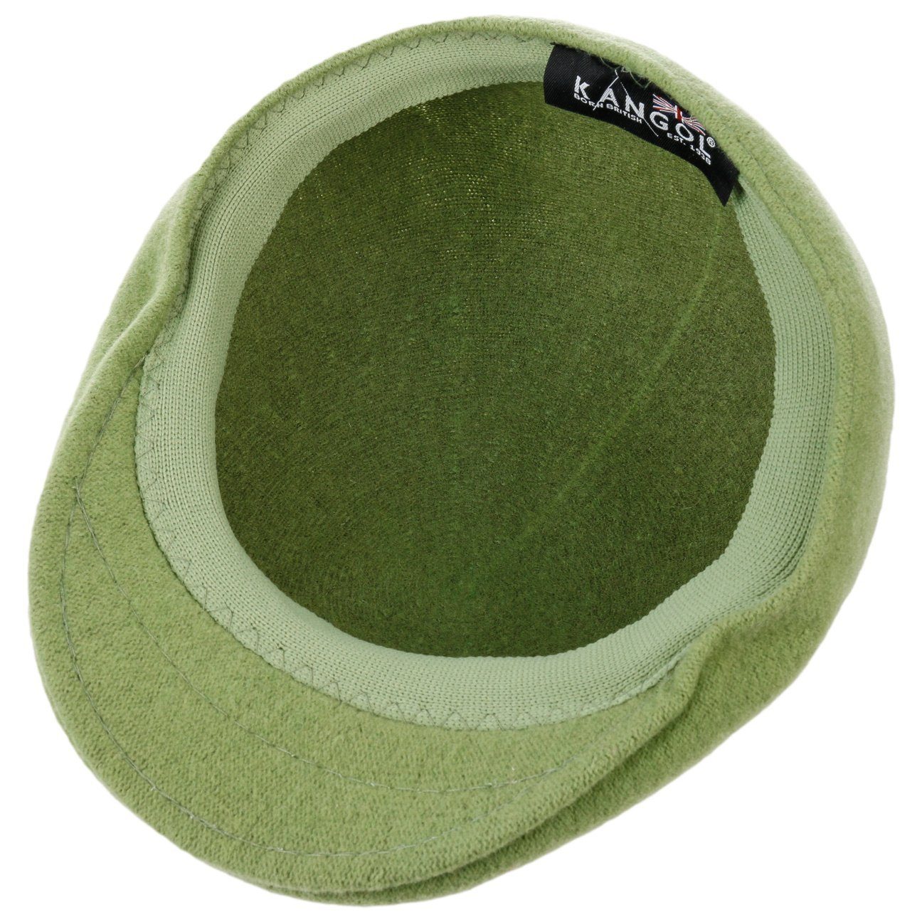 Kangol Seamless 507 Wolle Flatcap Schiebermütze - Sea Kelp - Grün