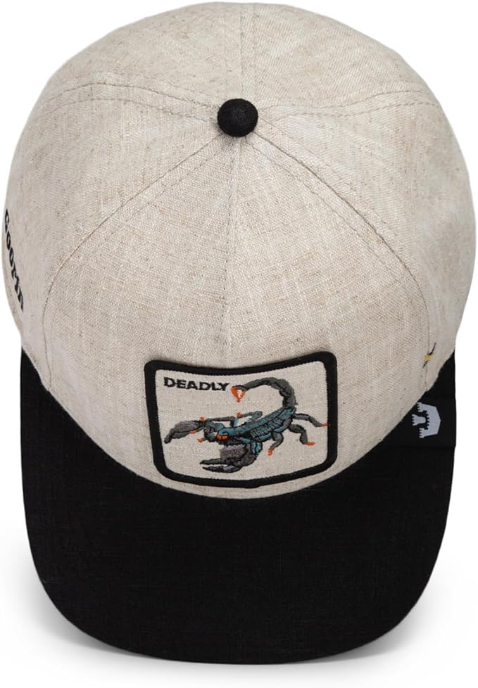 Goorin Bros. Trucker Cap - Deadly Scorpion Lethal Linen Beige
