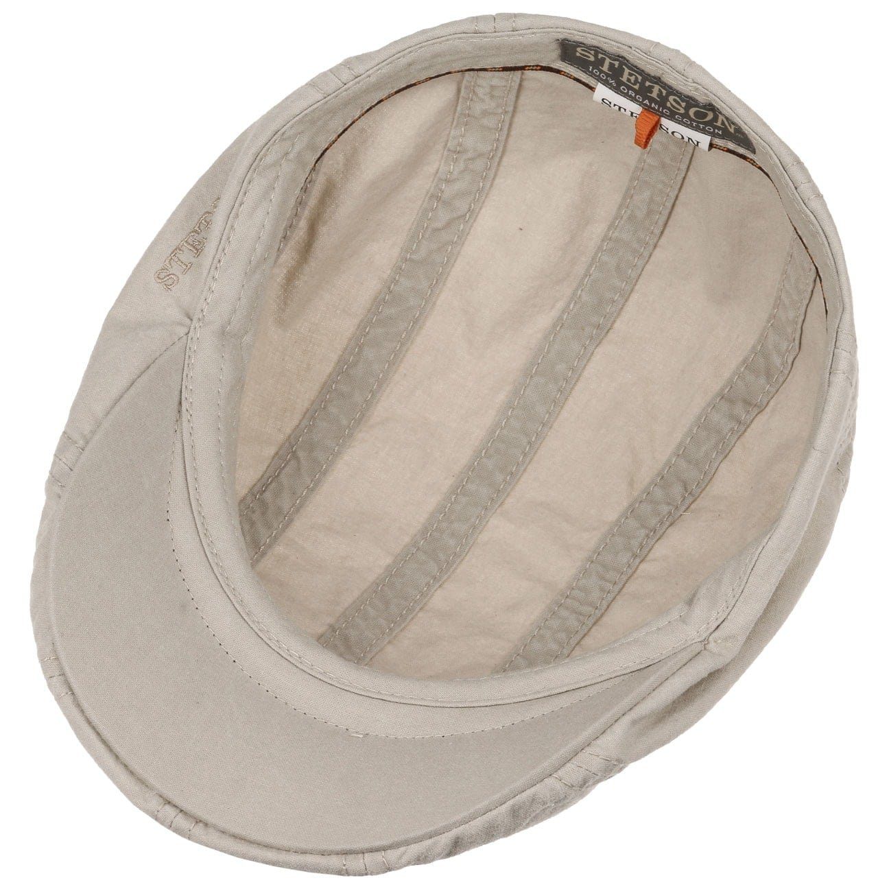 Stetson Madison Organic Ivy Cap - Nachhaltig - Flatcap aus 100% organischer Baumwolle - Hellbeige