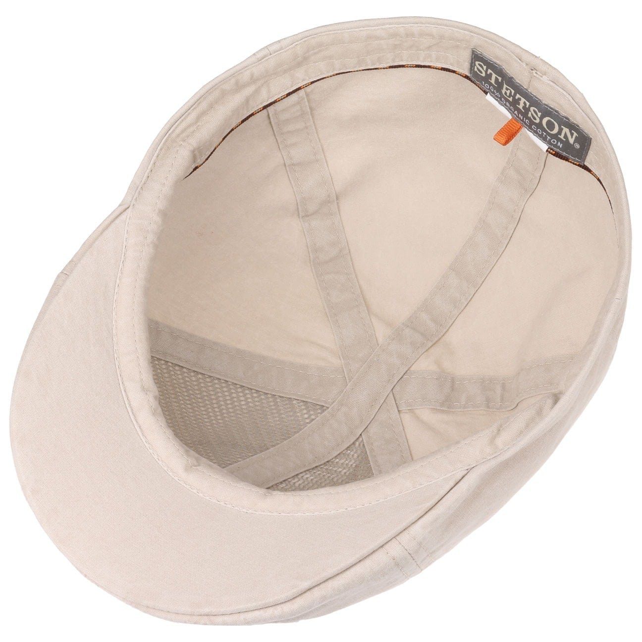 Stetson Texas Organic Duck Cap - Nachhaltig - Cap aus 100% organischer Baumwolle - Hellbeige