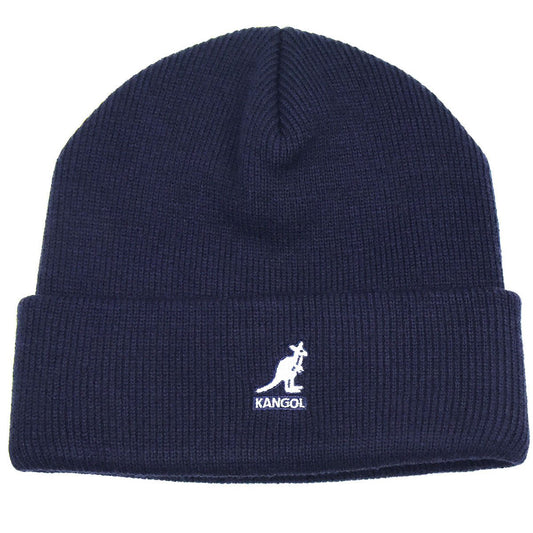Kangol Acrylic Pull-On Beanie mit Umschlag - Dark Blue - Dunkelblau