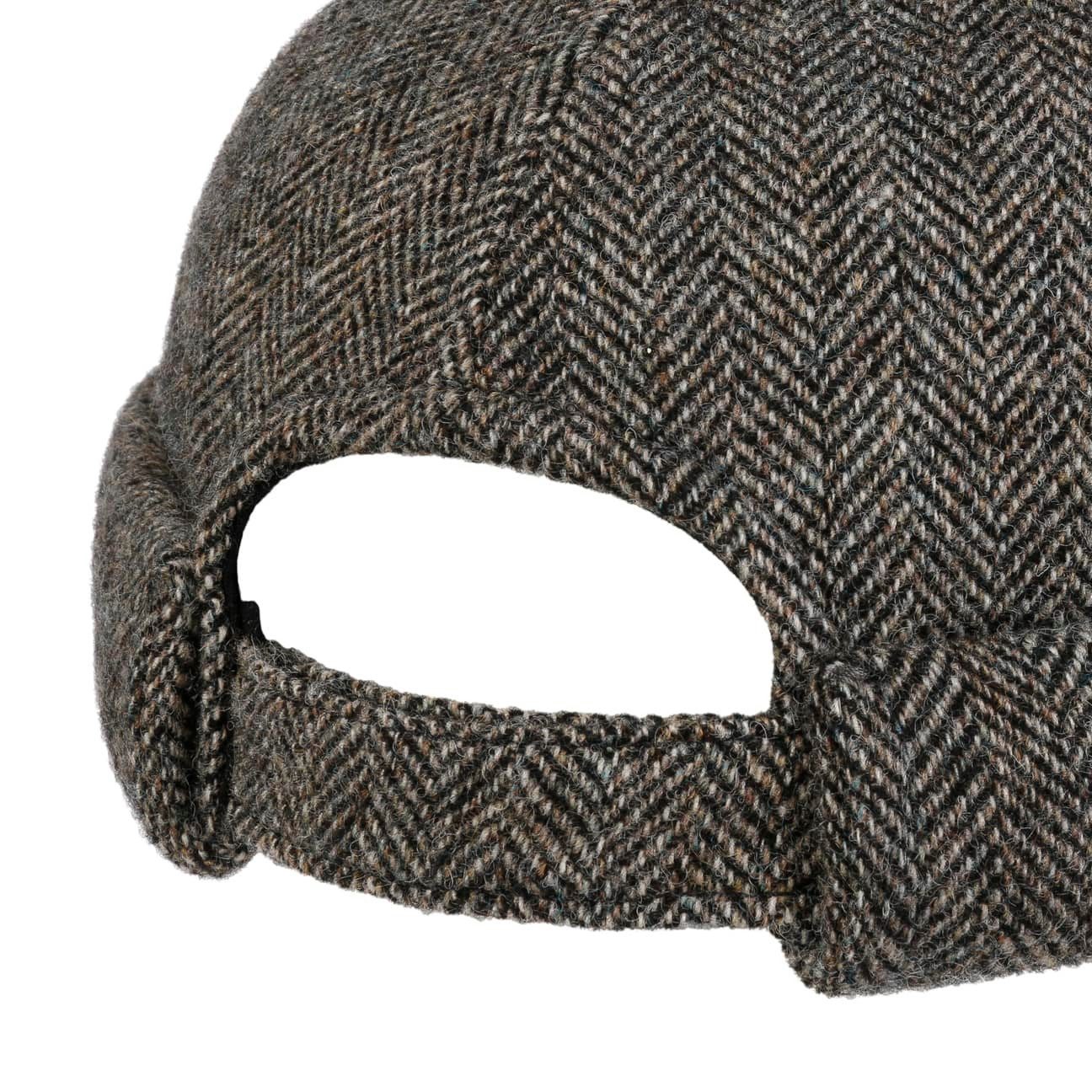 Stetson Docker Woolrich - Fischgrat - Dockercap aus 100% Wolle - 333 - Braun/Grau