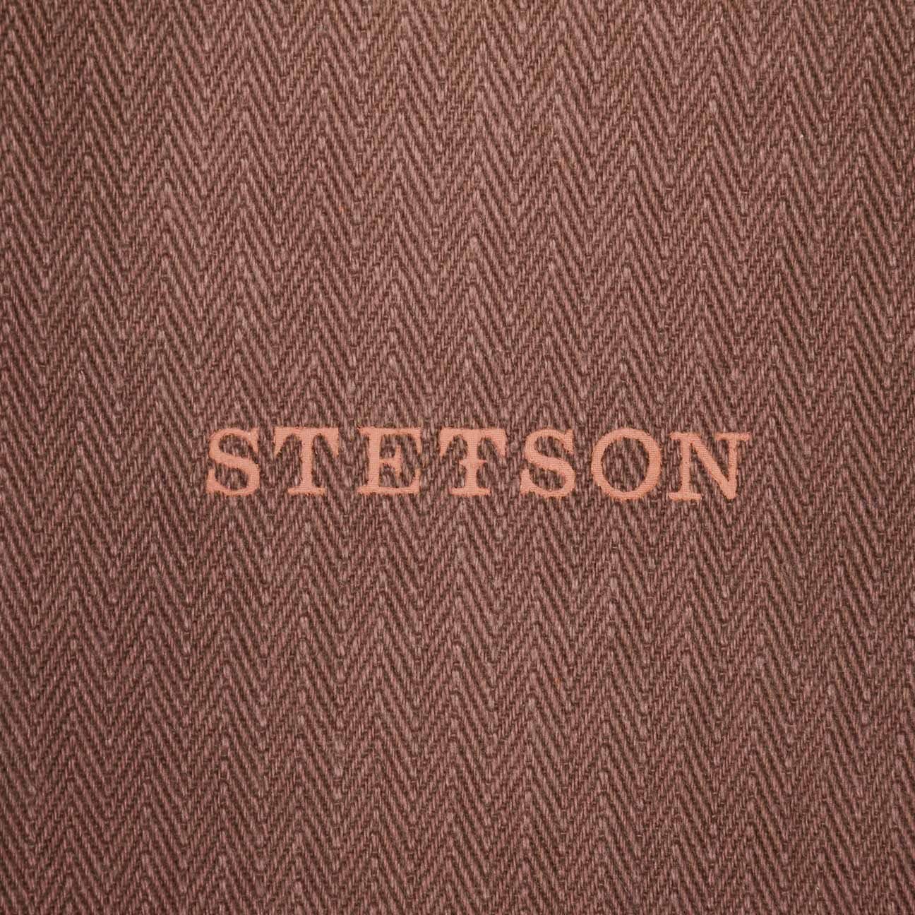 Stetson Hatteras Burney Leder - Schirmmütze aus Leder - 6-teilig - Pigskin - Hellbraun