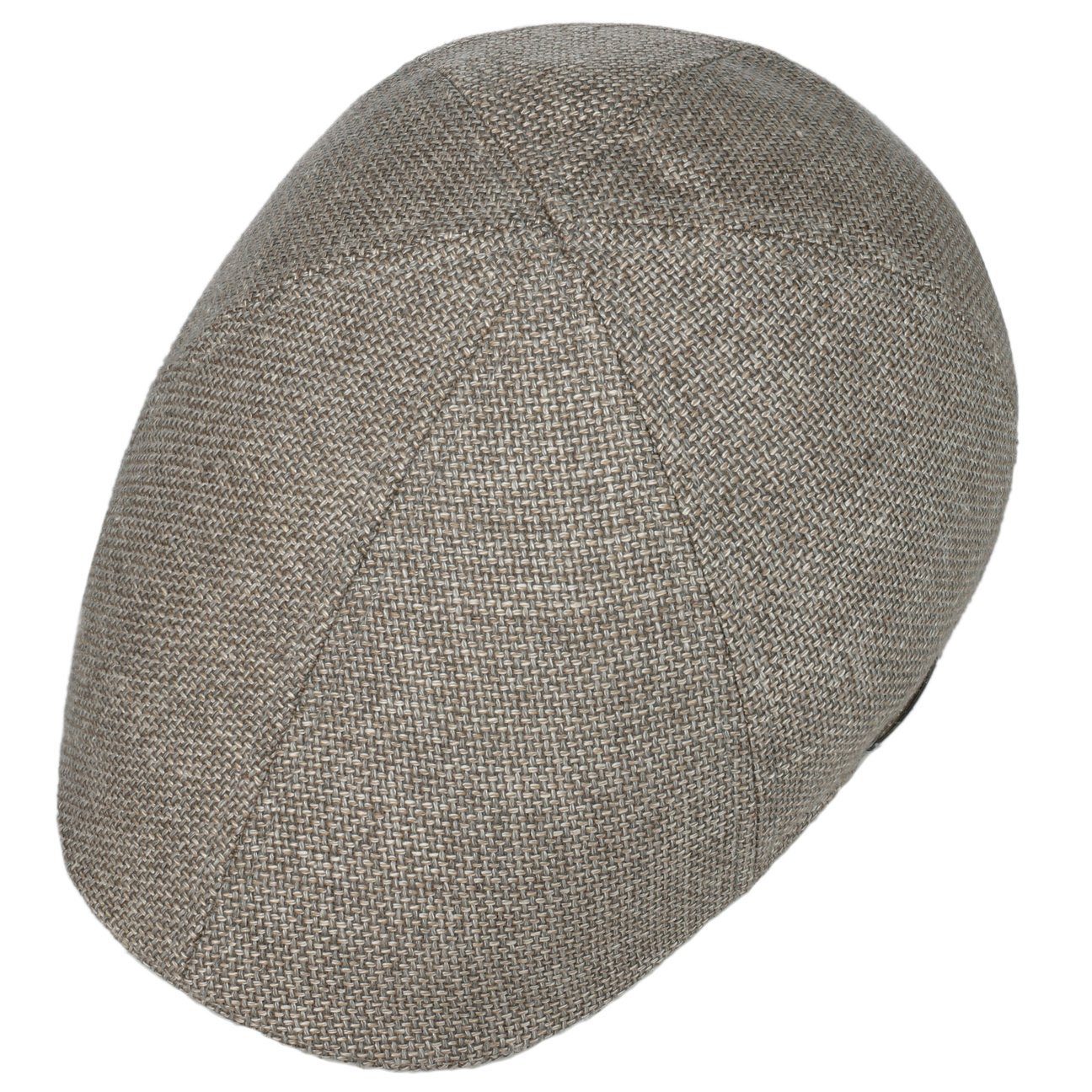 Stetson Texas Taleco Leinen-Mix Duck Cap - 36 - Grau-Beige