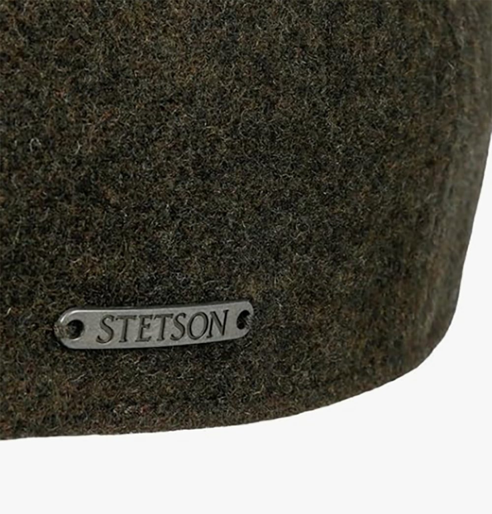 Stetson Texas Wool Cashmere - Duck Cap mit Kaschmir - Oliv