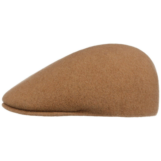 Kangol Seamless 507 Wolle Flatcap Schiebermütze - Wood - Braun
