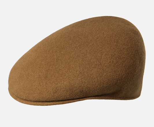 Kangol 504 Wolle Flatcap Schiebermütze - Rustic Caramel - Hellbraun