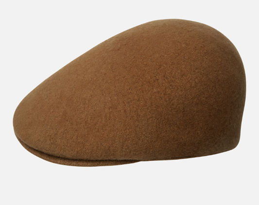 Kangol Seamless 507 Wolle Flatcap Schiebermütze - Rustic Caramel - Hellbraun