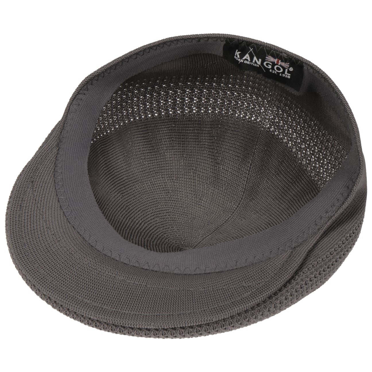 Kangol 504 Tropic Ventair Flatcap Schiebermütze - Charcoal - Grau