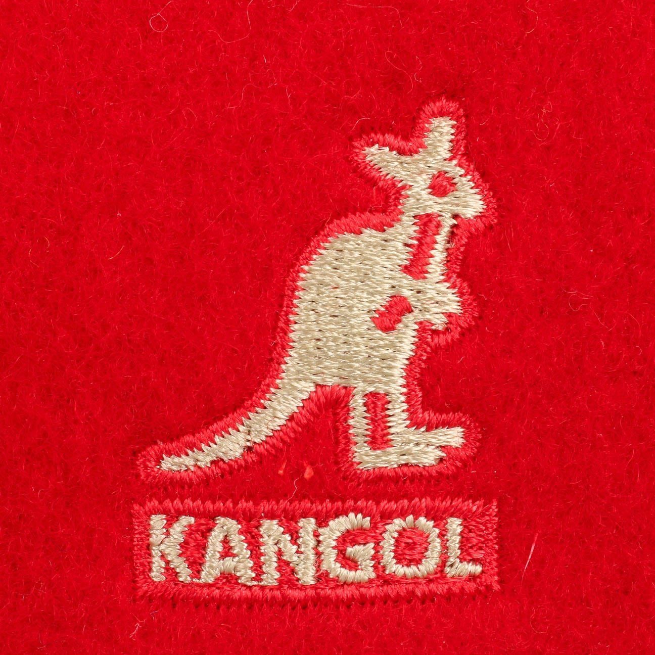 Kangol 504 Wolle Flatcap Schiebermütze - Red - Rot