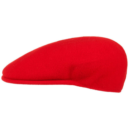 Kangol 504 Wolle Flatcap Schiebermütze - Red - Rot