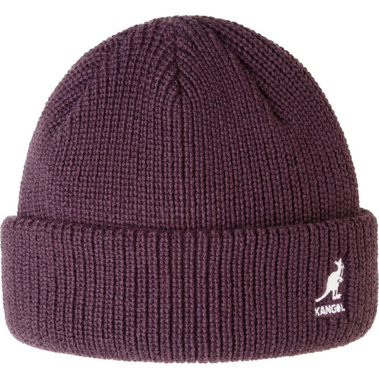Kangol Cardinal 2-Way Beanie mit Umschlag - Deep Plum - Pflaume