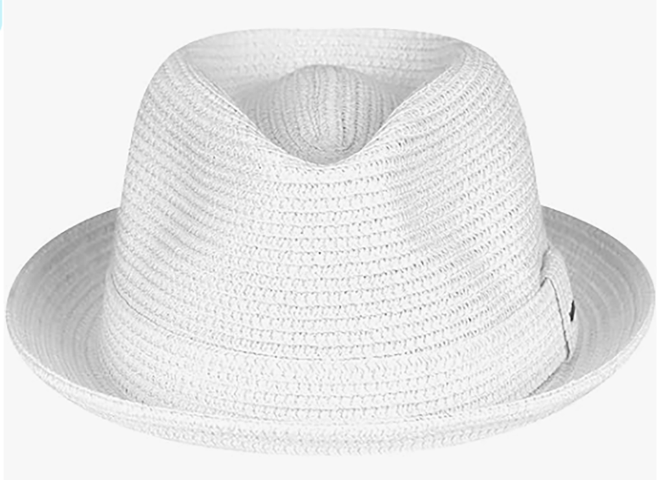 Bailey Billy Strohut Trilby - Toyo Strohut - Leicht, Flexibel & Knautschbar - Weiß
