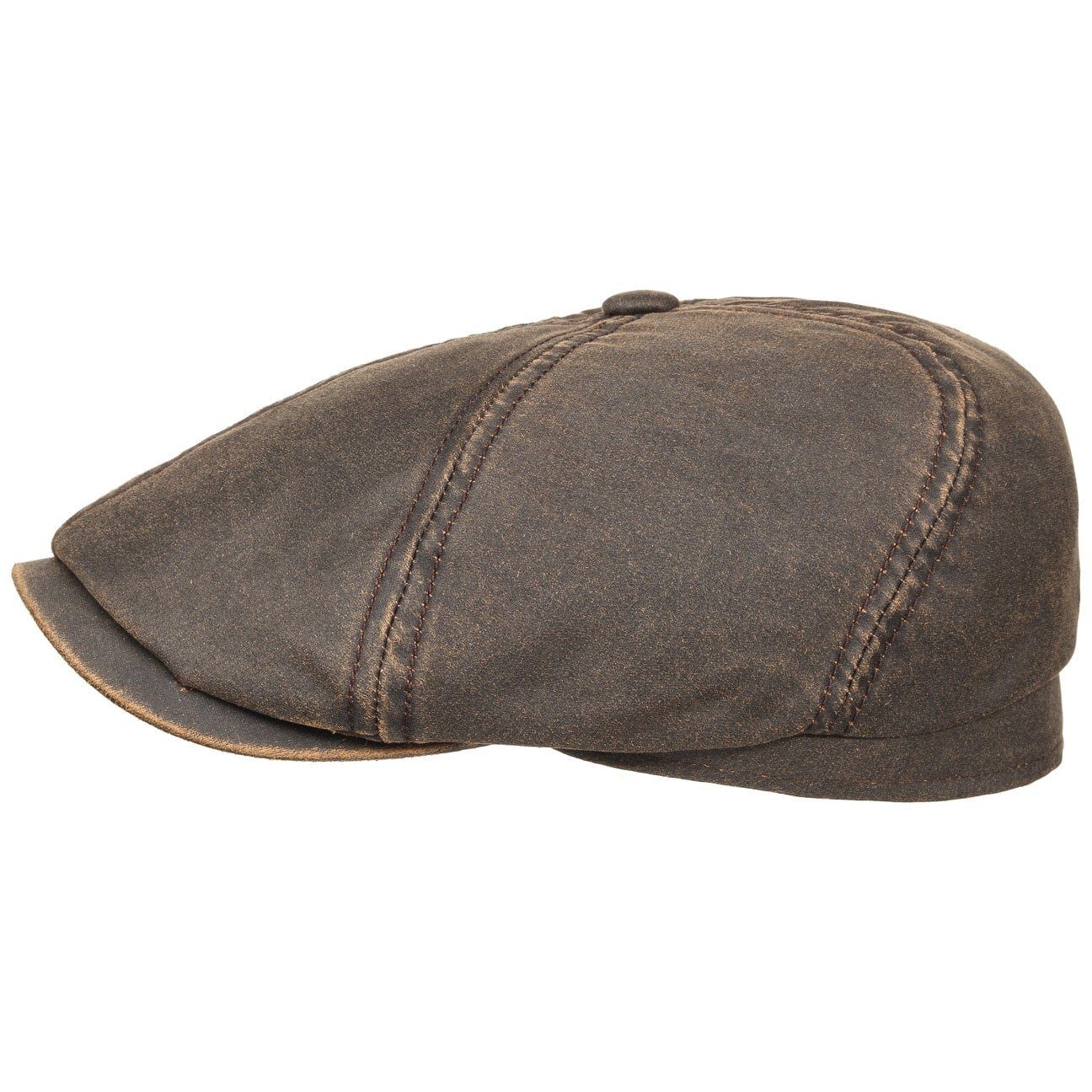 Stetson Brooklin Old Cotton Vintage - Schirmmütze - 6-teilig - UV-Schutz 80 - Braun