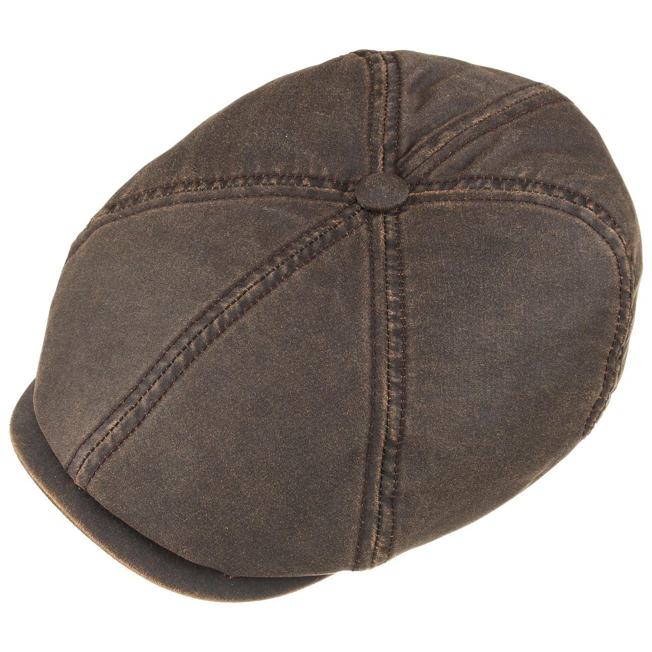 Stetson Brooklin Old Cotton Vintage - Schirmmütze - 6-teilig - UV-Schutz 80 - Braun