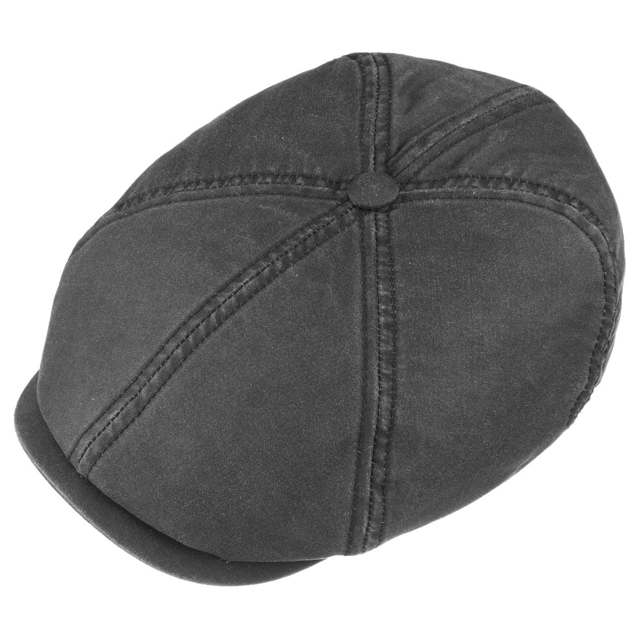 Stetson Brooklin Old Cotton Vintage - Schirmmütze - 6-teilig - UV-Schutz 80 - Schwarz