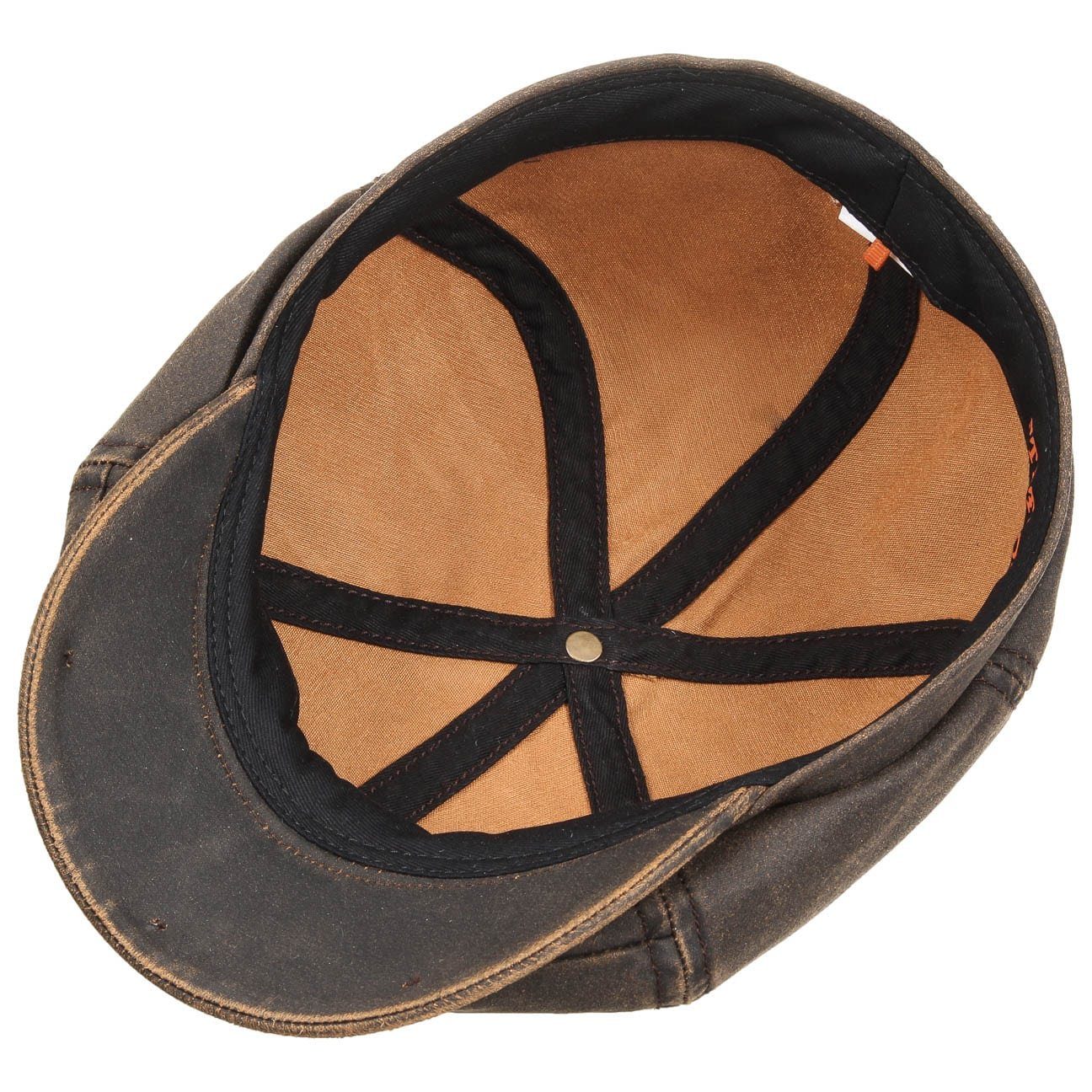 Stetson Brooklin Old Cotton Vintage - Schirmmütze - 6-teilig - UV-Schutz 80 - Braun