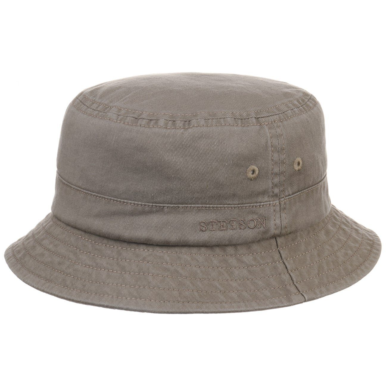 Stetson Bucket Cotton - Anglerhut aus 100% Baumwolle - Grau