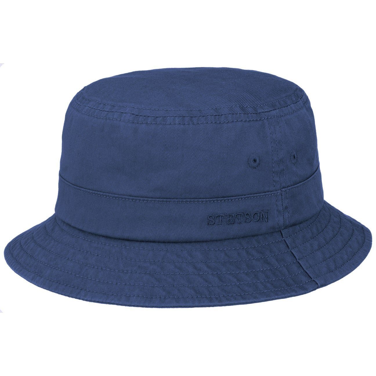 Stetson Bucket Cotton - Anglerhut aus 100% Baumwolle - Blau