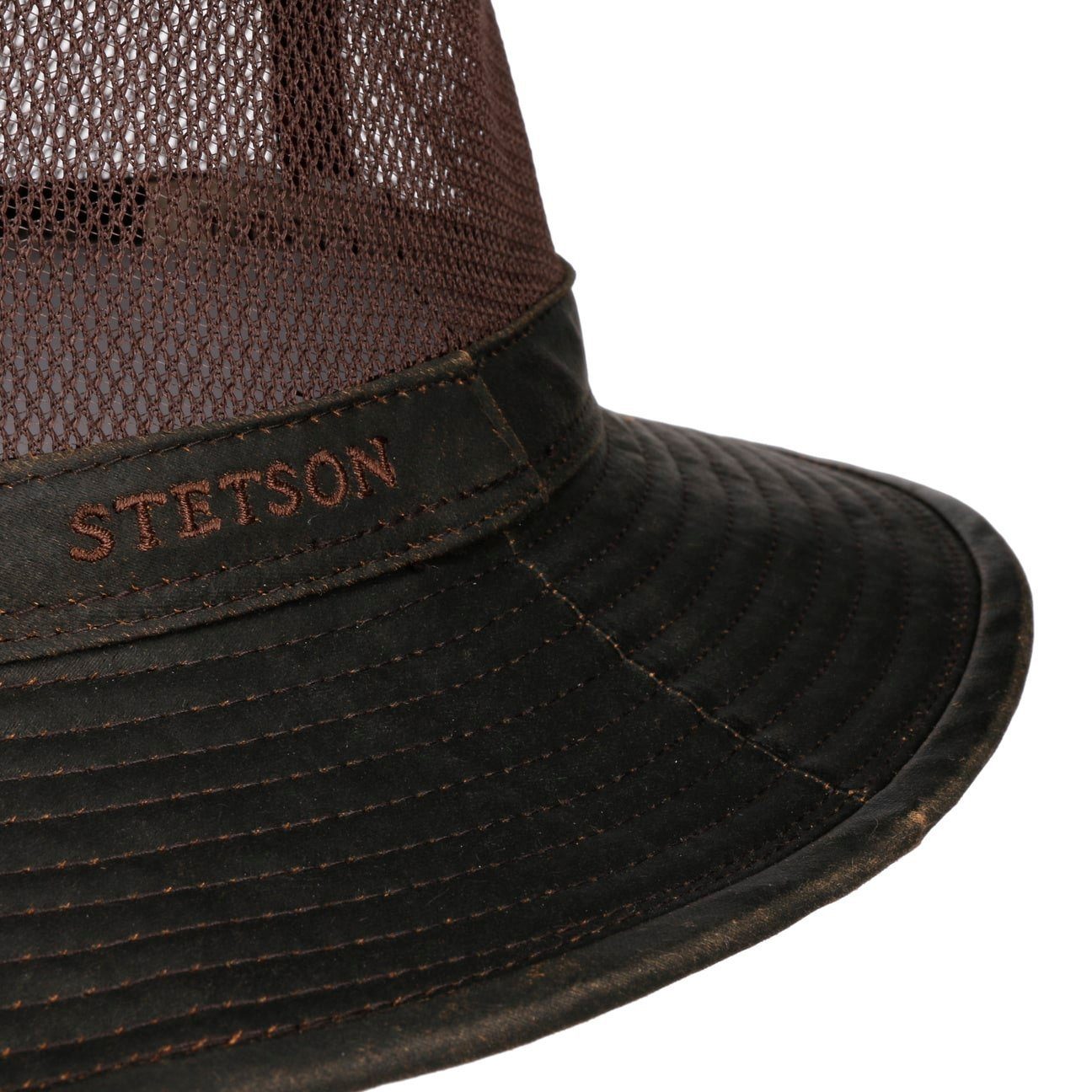 Stetson Vented Crown Stoffhut - Netz-Krone - Old Cotton - Braun