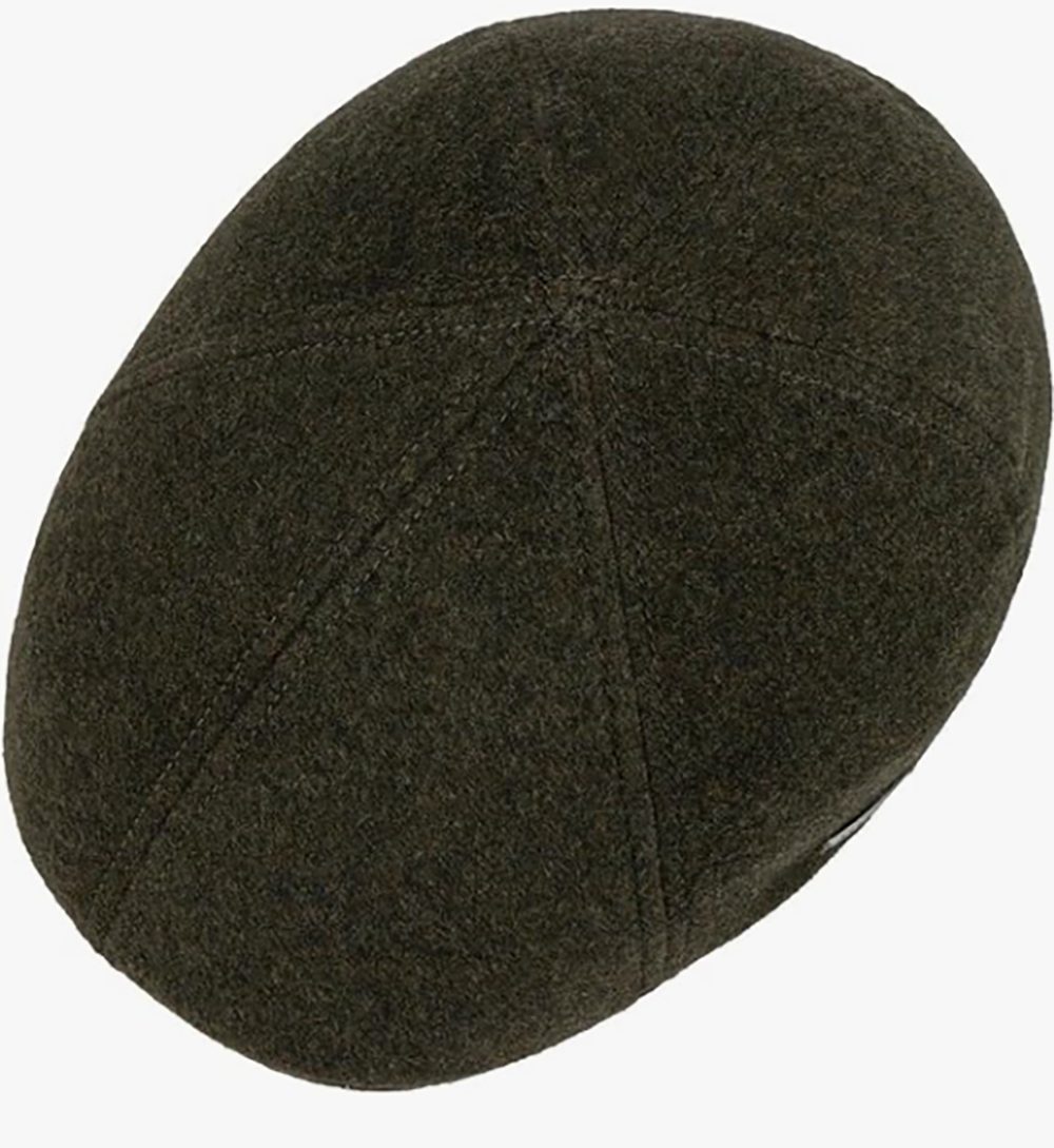 Stetson Texas Wool Cashmere - Duck Cap mit Kaschmir - Oliv