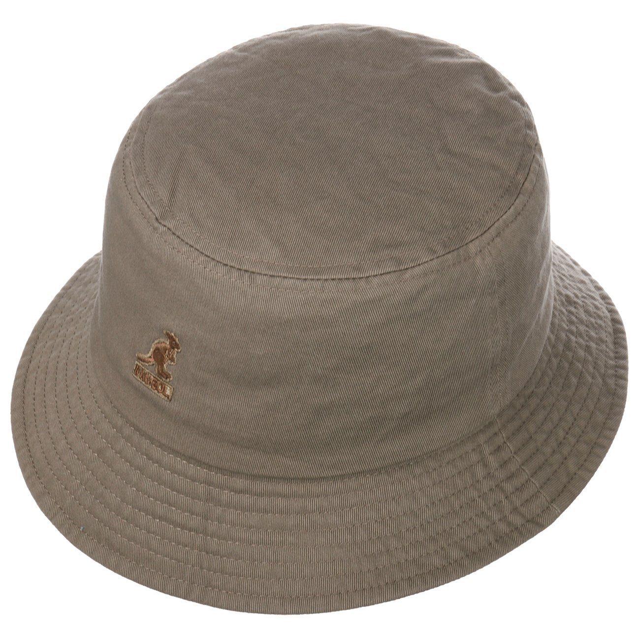 Kangol Washed Bucket Anglerhut - Khaki - Oliv
