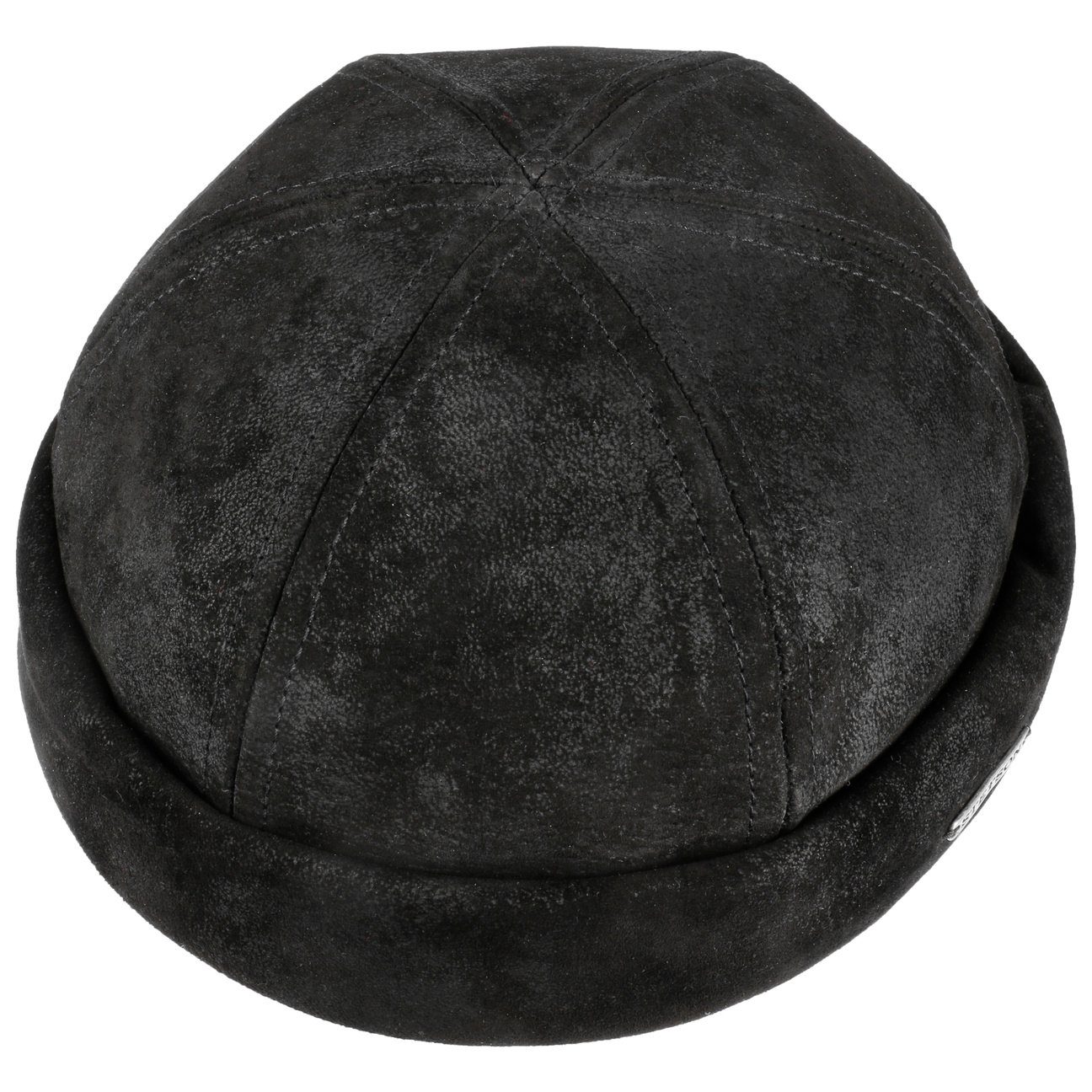 Stetson Dockermütze Leder - Dockermütze aus Leder - Pigskin - Schwarz