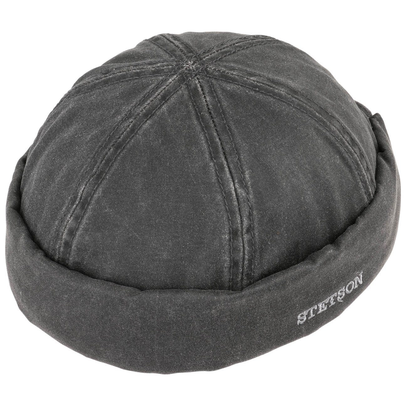 Stetson Docker Old Cotton Vintage - Dockermütze - Sommer - UV-Schutz 40 - Schwarz