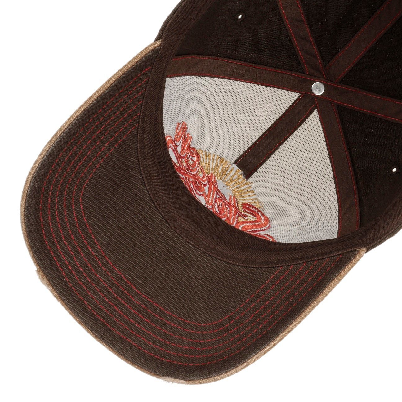 STETSON Baseball Cap Vintage Distressed Braun