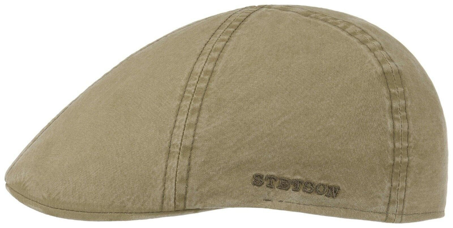 Stetson Texas Organic Duck Cap - Nachhaltig - Cap aus 100% organischer Baumwolle - Khaki