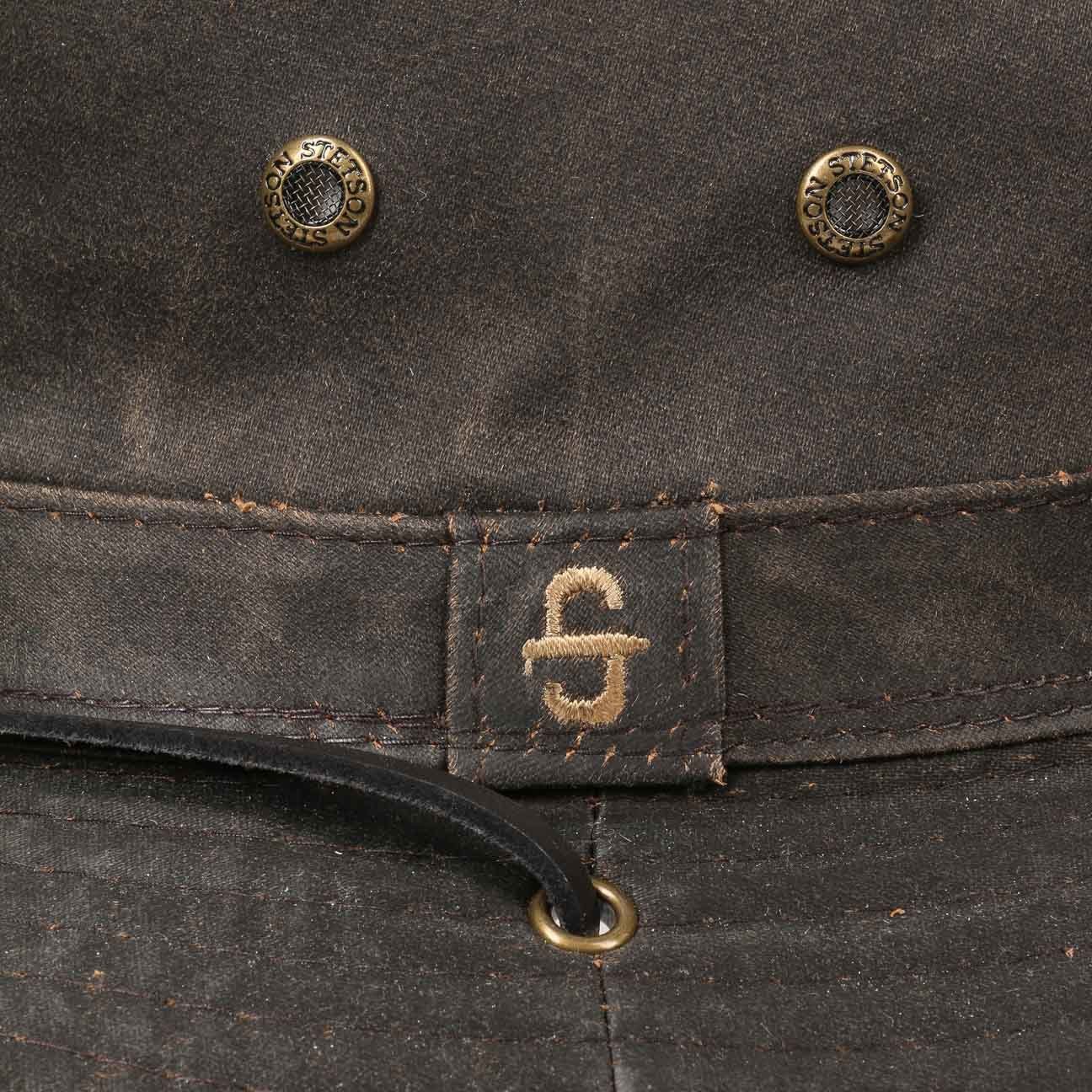 Stetson Diaz Vintage Hut - Old Cotton - mit Kinnband - Braun