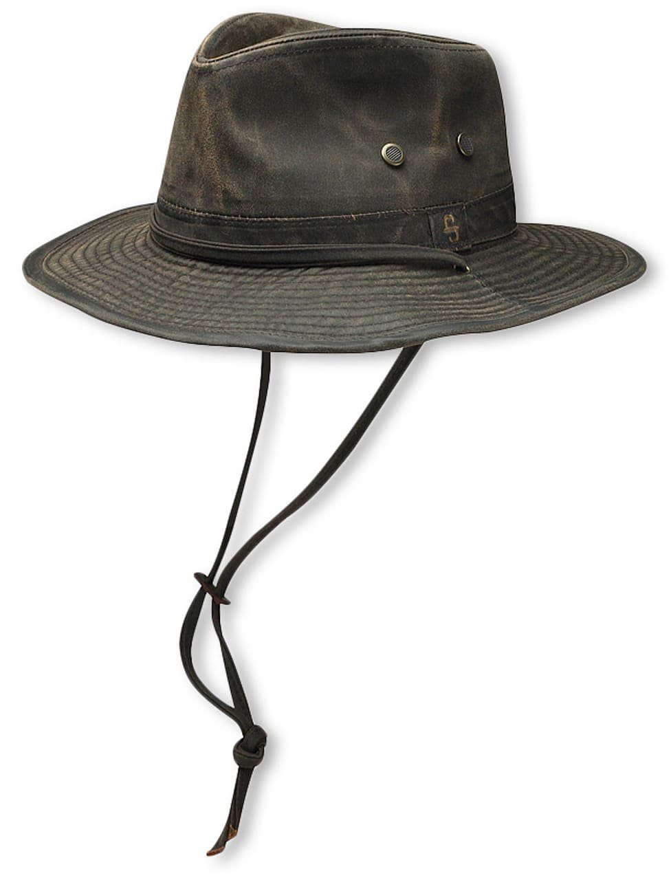 Stetson Diaz Vintage Hut - Old Cotton - mit Kinnband - Braun
