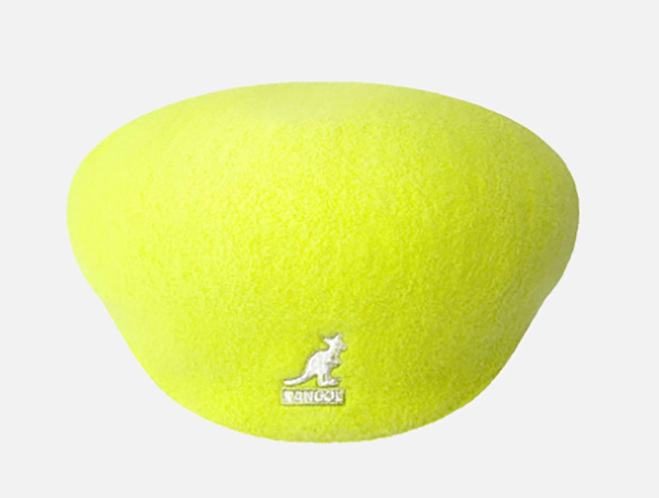Kangol 504 Wolle Flatcap Schiebermütze - Sulphur - Neon Gelb