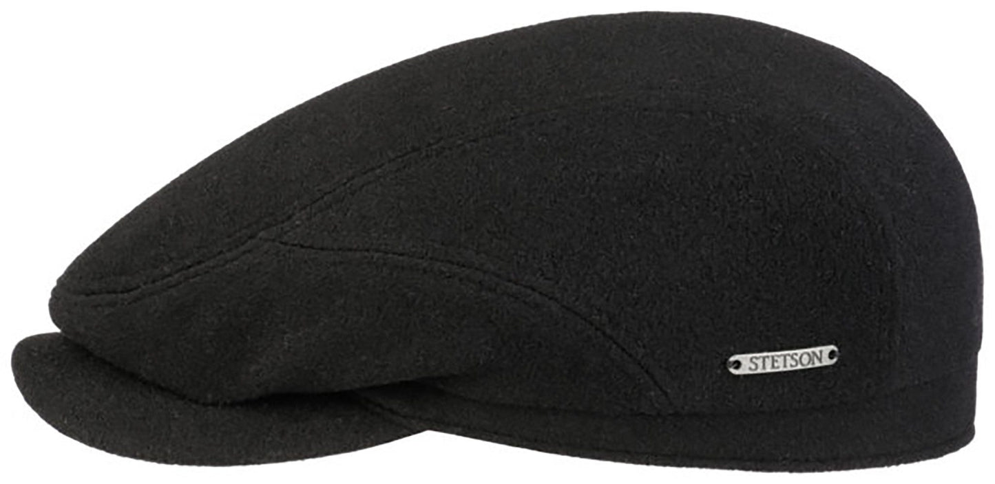 Stetson Driver Cap Wolle Kaschmir - Flatcap - Cap aus Wolle - Schwarz