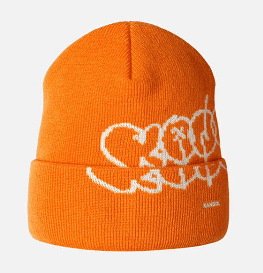 Kangol Acrylic Pull-On Beanie mit Umschlag - Kumquat - Orange