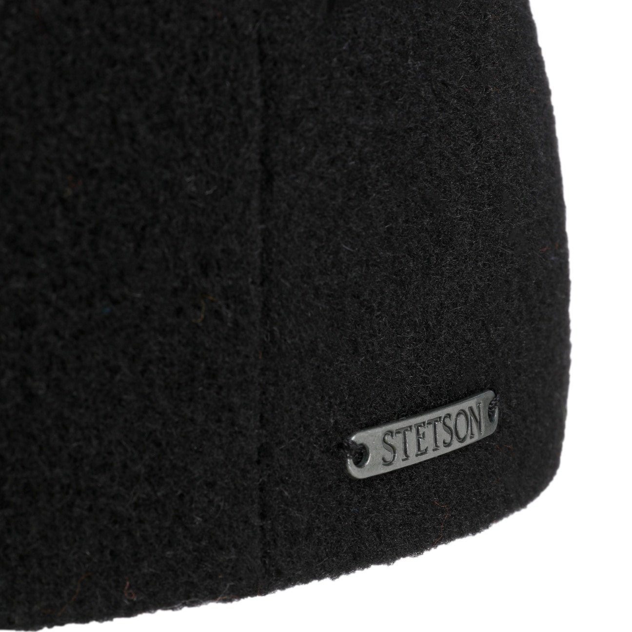 Stetson Kent Wool Driver Cap - mit Ohrenklappen - Cap aus Wolle / Kaschmir - 1 - Schwarz