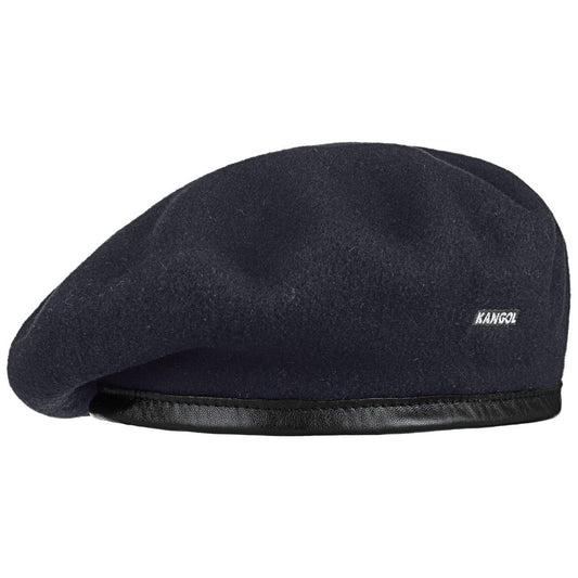 Kangol Monty Beret Baskenmütze aus Wolle - Dark Blue - Dunkelblau