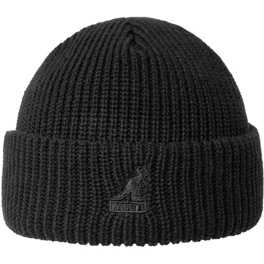 Kangol Cardinal 2-Way Beanie mit Umschlag - Black - Schwarz