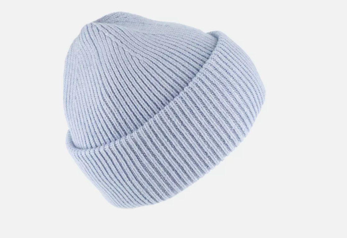 Fiebig Feinstrick Strickmütze Beanie - mit Umschlag - Viele verschiedene Farben