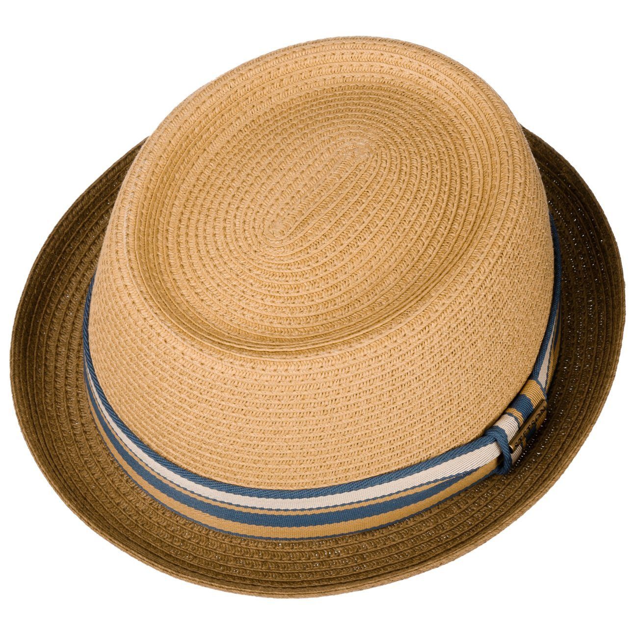 Stetson Licano Pork Pie - Toyo Strohut - Aus 100% Viskose- Mit UV-Schutz 40 - Braun