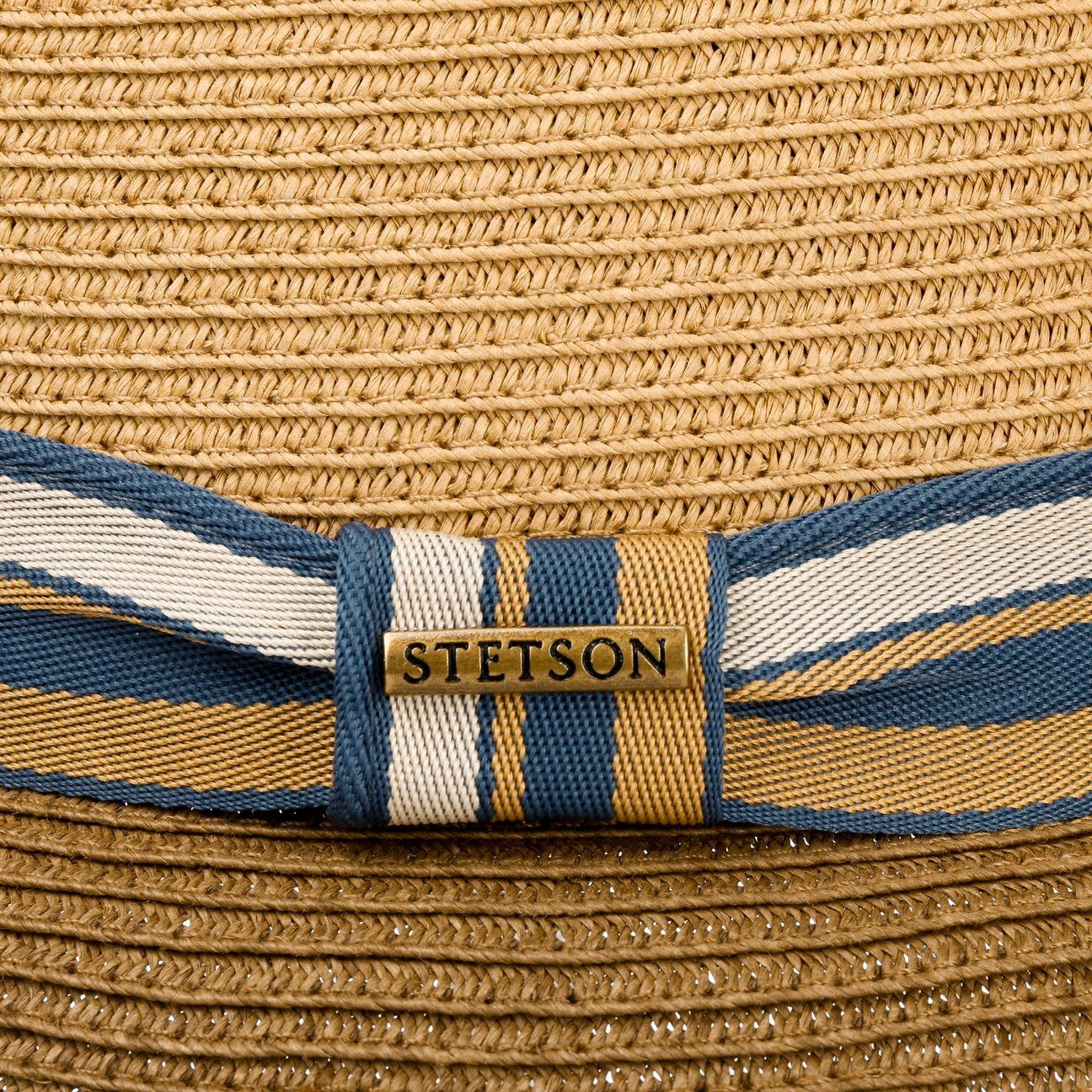 Stetson Licano Pork Pie - Toyo Strohut - Aus 100% Viskose- Mit UV-Schutz 40 - Braun