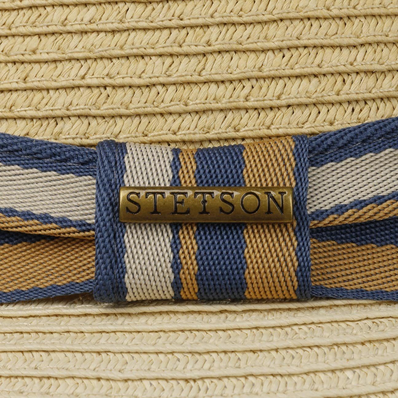 Stetson Licano Pork Pie - Toyo Strohut - Aus 100% Viskose- Mit UV-Schutz 40 - Natur
