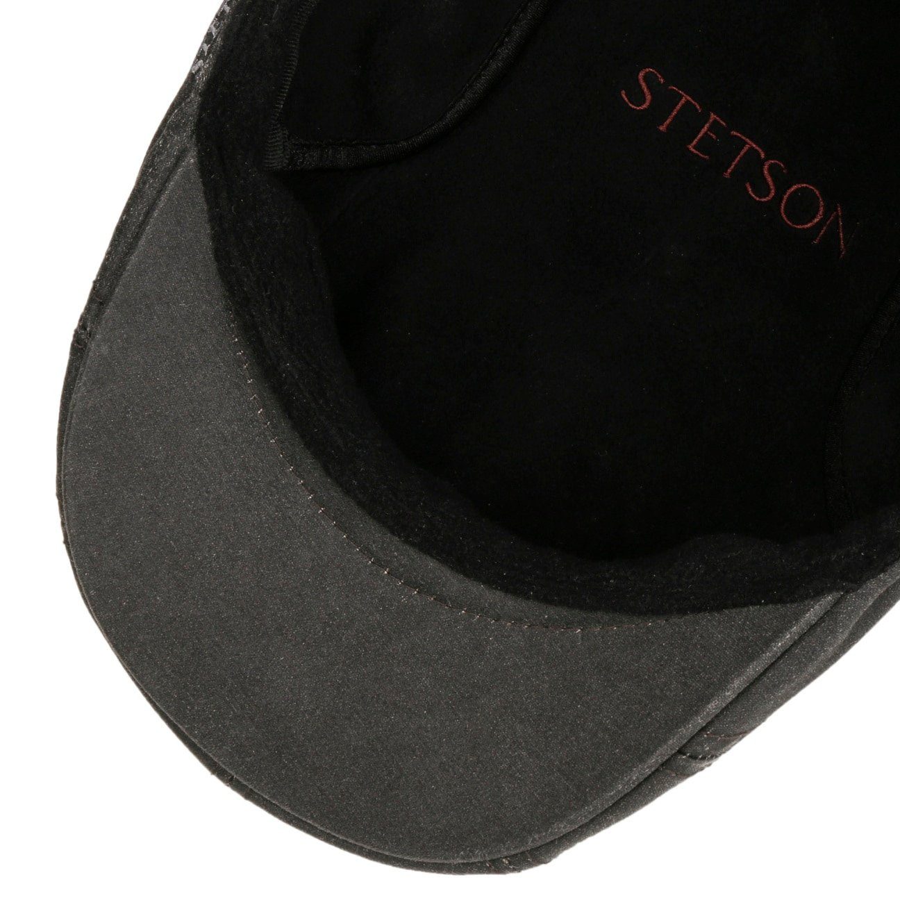 Stetson Madison Vintage EF - Schirmmütze - mit Ohrenklappen - Old Cotton - Baumwolle - Schwarz