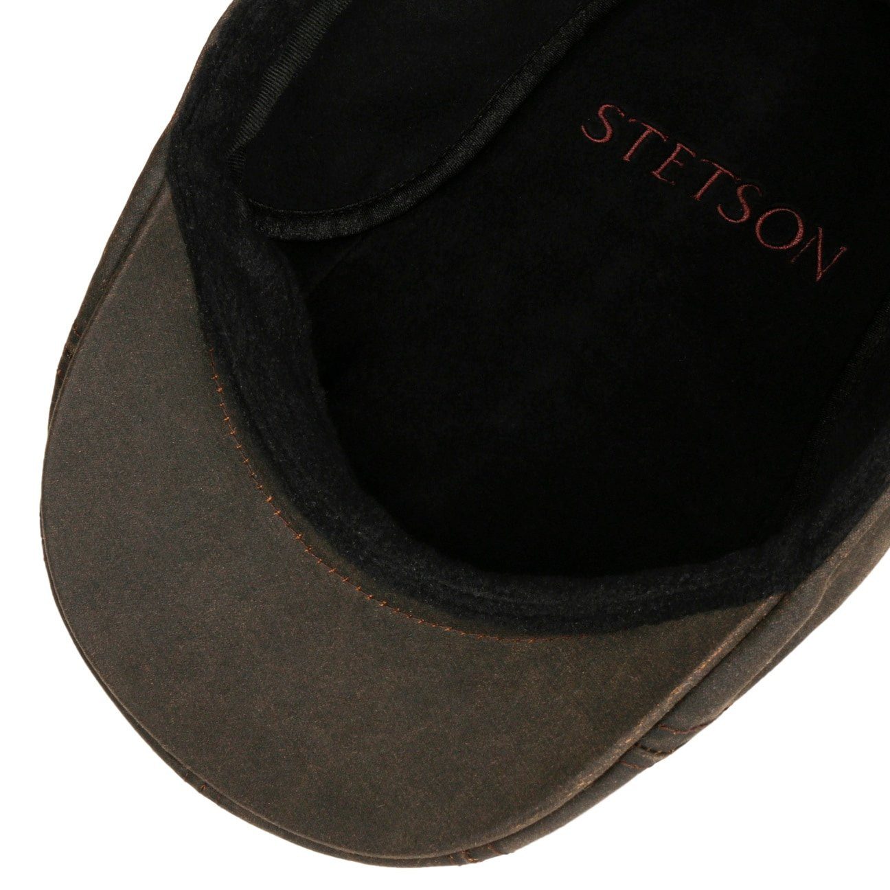Stetson Madison Vintage EF - Schirmmütze - mit Ohrenklappen - Old Cotton - Baumwolle - Braun