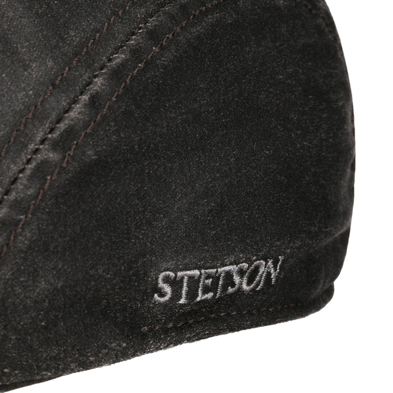 Stetson Madison Vintage EF - Schirmmütze - mit Ohrenklappen - Old Cotton - Baumwolle - Schwarz