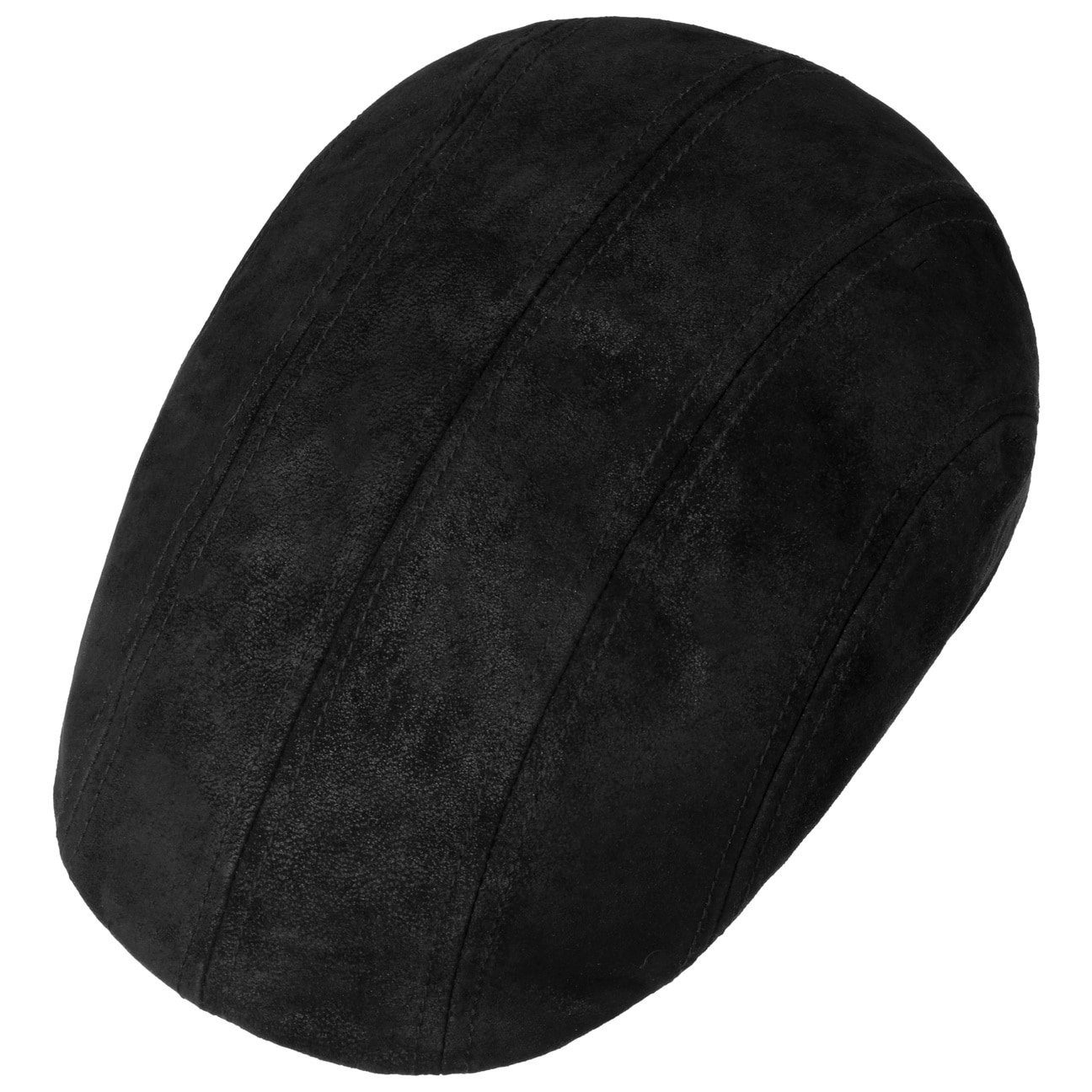 Stetson Madison Leder - Flatcap aus Leder - Pigskin - Schwarz